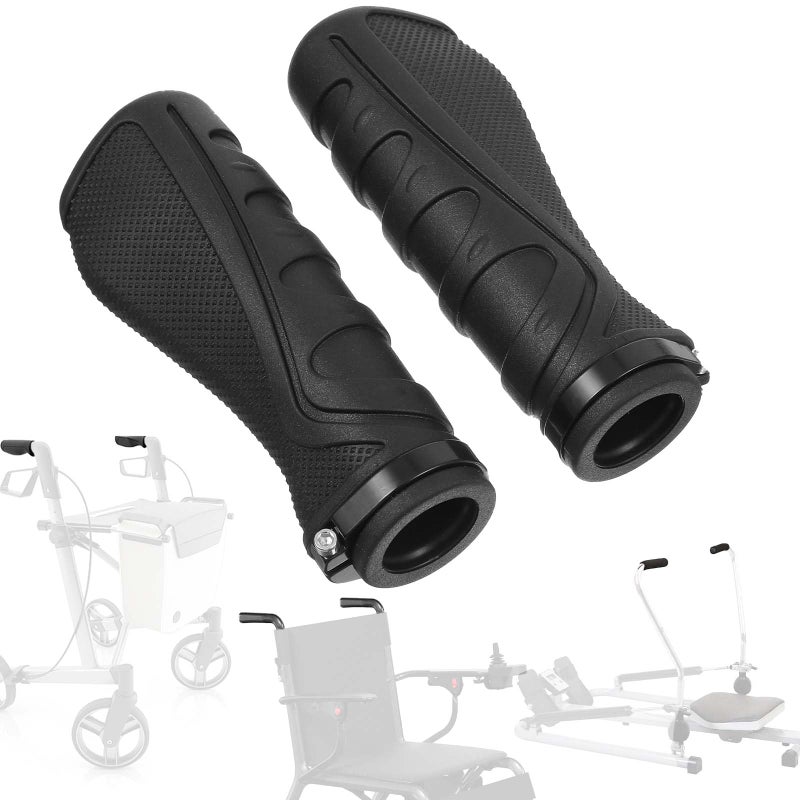 XLIUAX 2 Pcs Rollator Walker Hand Grip Crutch Hand Grips for Knee Walker Replacement Parts AntiSlip Wheelchair Handle Grips - Image 3