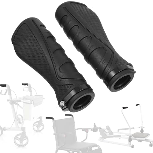 XLIUAX 2 Pcs Rollator Walker Hand Grip Crutch Hand Grips for Knee Walker Replacement Parts AntiSlip Wheelchair Handle Grips - Image 2
