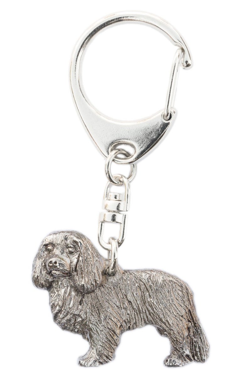 DOG ARTS JP مجموعة حلقات مفاتيح على طراز فني لكلب كافاليير كينغ تشارلز سبانييل مصنوعة في المملكة المتحدة - Image 1