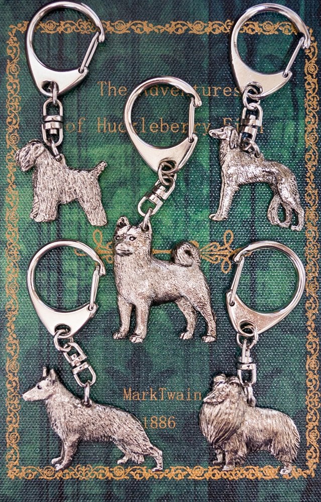 DOG ARTS JP مجموعة حلقات مفاتيح على طراز فني لكلب كافاليير كينغ تشارلز سبانييل مصنوعة في المملكة المتحدة - Image 5