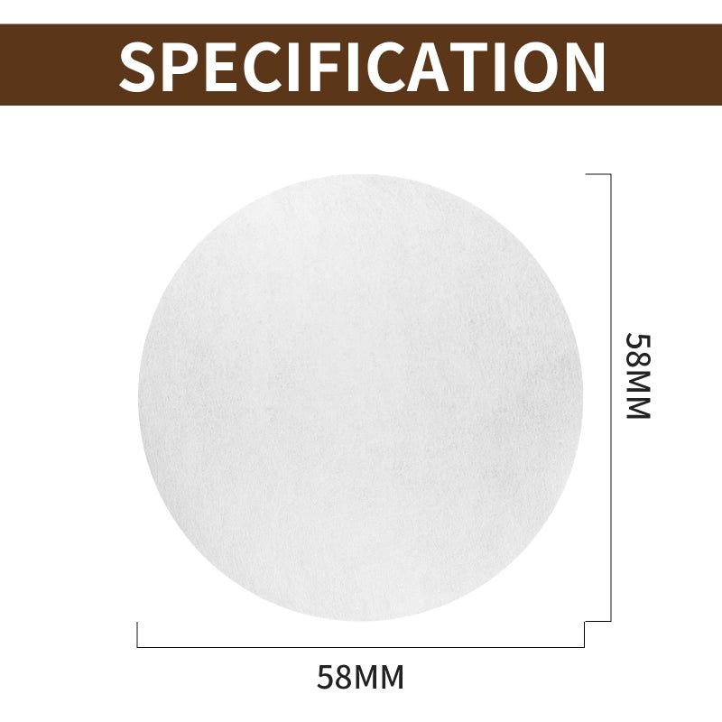 brikinte 1000 Pcs Coffee Paper Filter for Espresso Coffee Maker, 58 mm Unbleached Espresso Filter Puck Screen Portafilter Paper Compatible with Breville Barista, Mr. Coffee and Other Espresso Machine - Image 5