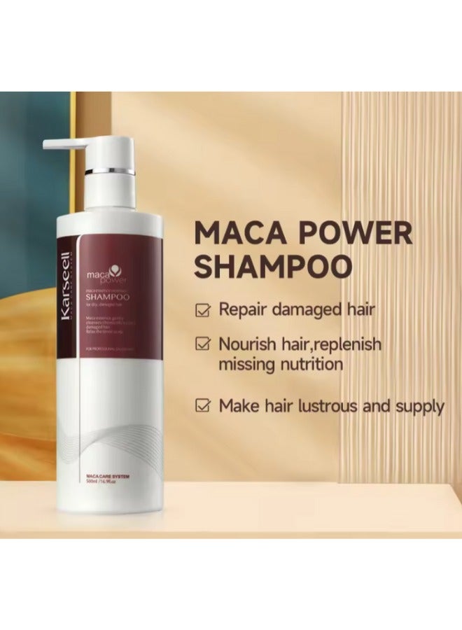 كارسيل مجموعة كارسيل الفاخرة للعناية بالشعر - ترطيب وإصلاح شامل: شامبو مكثف 500 مل - بلسم ترطيب عميق 500 مل - زيت سيروم بزيت الأرغان 50 مل - Image 2