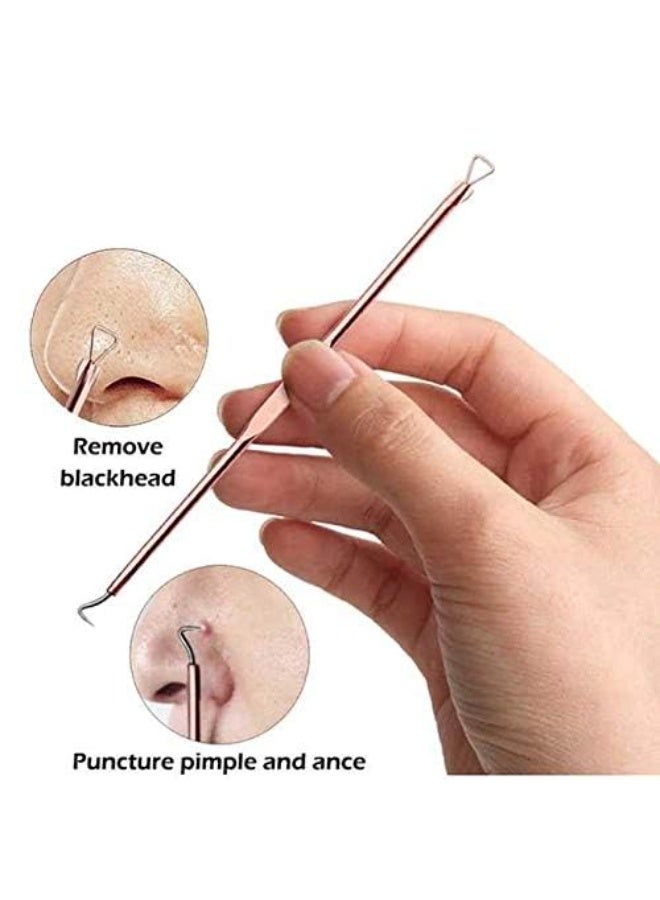 Remover Blackhead Remover Pimple Tool Kit, Set of 4 Stainless Steel Blackhead Removal Tool Pimple Popping Kit, Pimple Extractor Acne Tool - Image 5