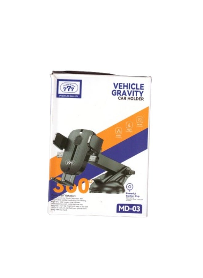 777 "777" 360-degree rotating car phone holder with strong suction mount, model MD-03 - Image 1
