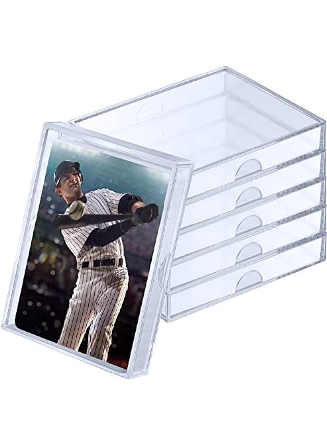 Arabest 12 Pieces Clear Deck Case, Card Organizer Compatible with MTG TCG Plastic Playing Card Case Trading Card Collection Card Box Holder for Game Cards Storage - Image 1