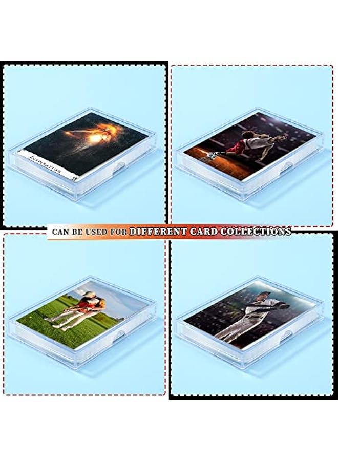 Arabest 12 Pieces Clear Deck Case, Card Organizer Compatible with MTG TCG Plastic Playing Card Case Trading Card Collection Card Box Holder for Game Cards Storage - Image 5
