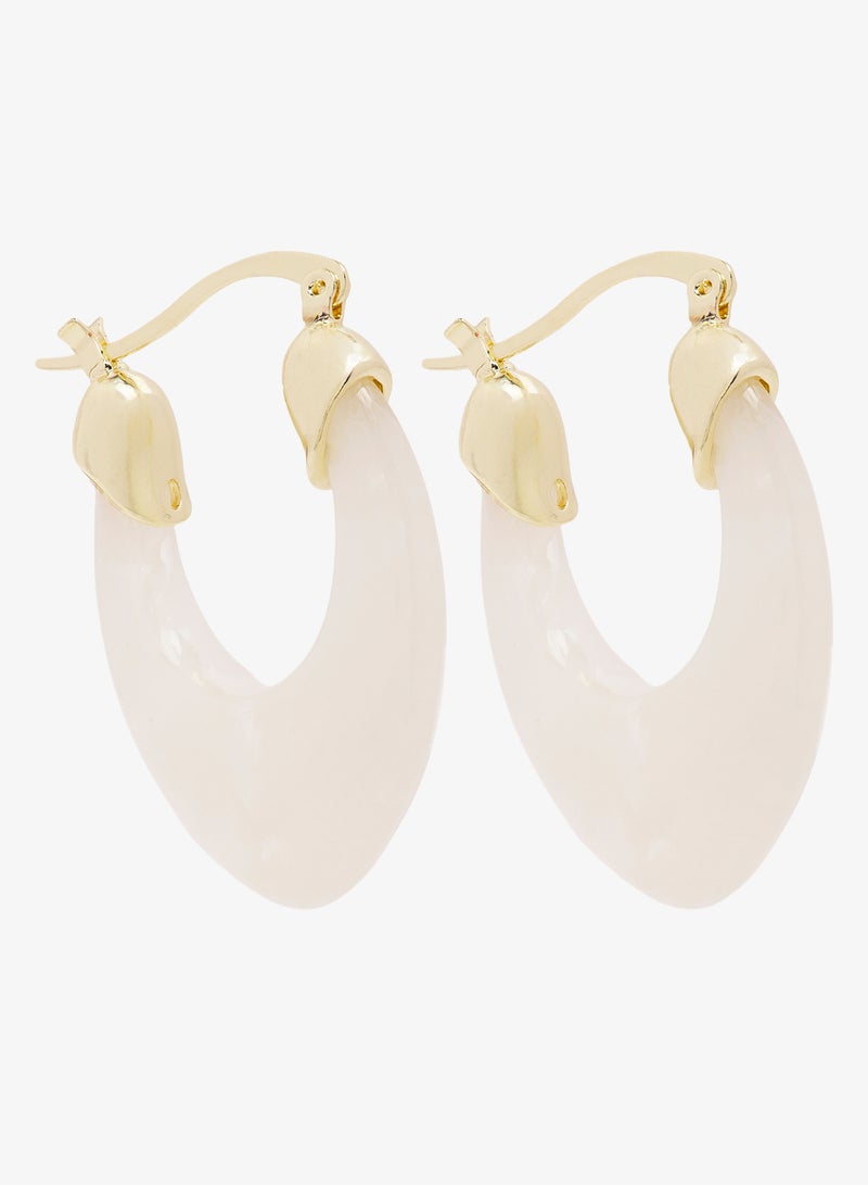 جينجر أقراط دائرية من الراتنج عبوتين - Image 1