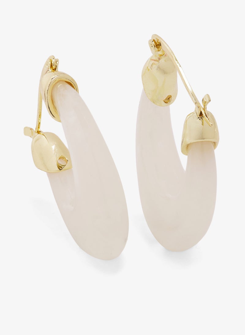 جينجر أقراط دائرية من الراتنج عبوتين - Image 3