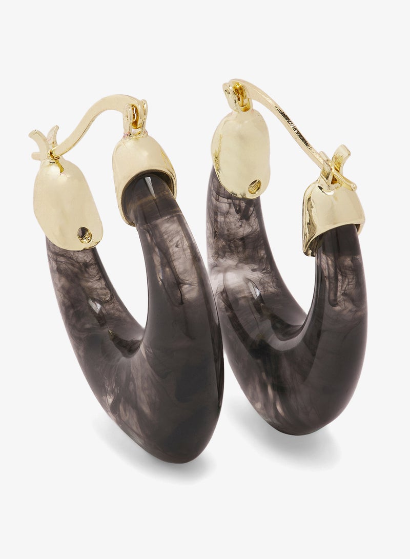 جينجر أقراط دائرية من الراتنج عبوتين - Image 4