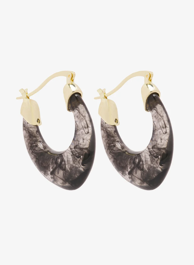 Ginger 2PK Resin Hoop Earrings