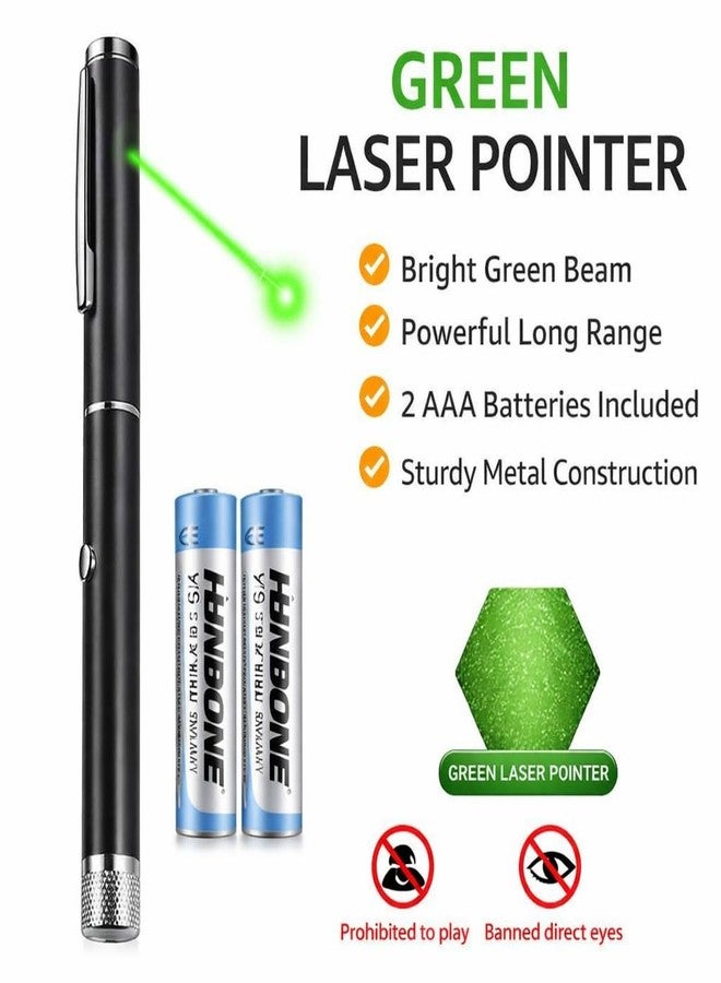 Bhajanlal Greenery Ultra Powerful Green Laser Pointer Pen | with AA Cell Adjustable Cap for Presentation | Extra Disco Light Effect | Ideal for Project Design and Professional Use - Image 2