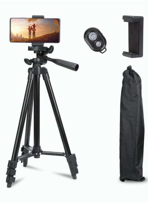 Tripod Stand Extendable Phone and Camera Stand, Bluetooth Remote for iPhone/Android Phone