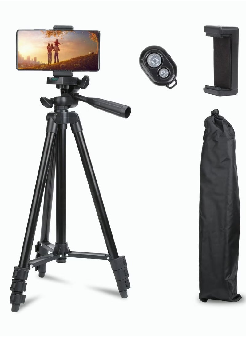 Tripod Stand Extendable Phone and Camera Stand, Bluetooth Remote for iPhone/Android Phone