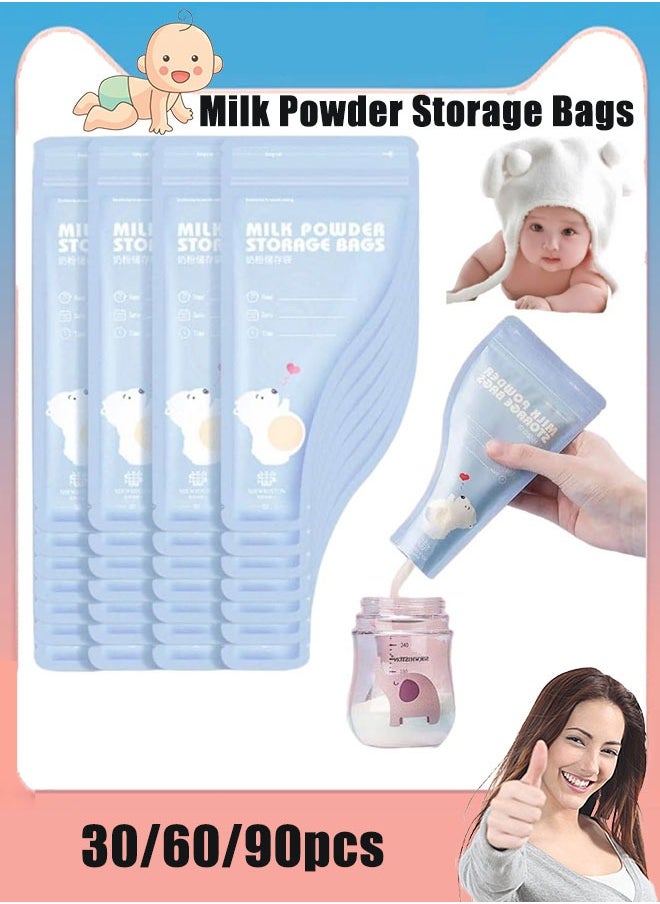 Aissiora Portable Milk Powder Storage Bag, Outdoor Fresh Keeping Home Pouch Supplies Preservation Powder Milk Freezer Pouches Sealed for Long Storage Formula Container  - Image 1