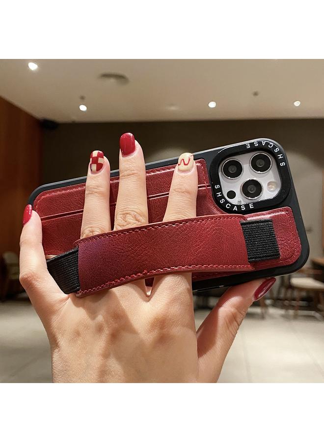 S-TOP Case For iPhone 12 Pro Photo Frame Card Wallet Wrist Strap Holder Back Cover Phone Case - Image 5