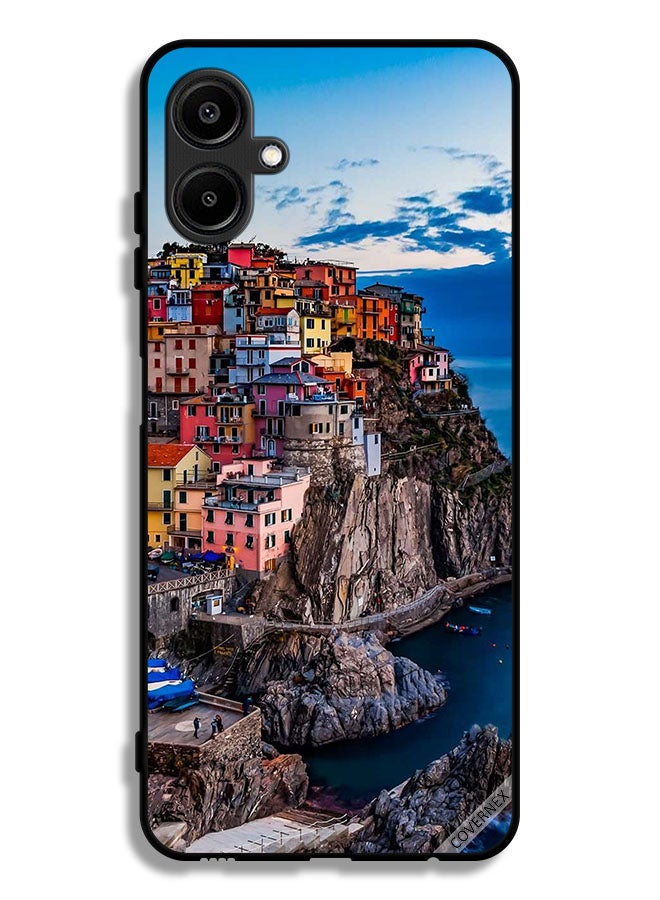 Covernex Samsung Galaxy M06 5G Protective Case Cover Colorful Houses On The Sea - Image 1