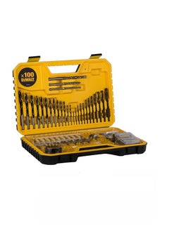 DEWALT Dewalt 18V Cordless Combi Drill Yellow and Black DCD776D1T-GB With DeWalt 100pc Drill Drive screw driver set Yellow/Black DT71563-QZ  - Image 4