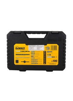 DEWALT Dewalt 18V Cordless Combi Drill Yellow and Black DCD776D1T-GB With DeWalt 100pc Drill Drive screw driver set Yellow/Black DT71563-QZ  - Image 5