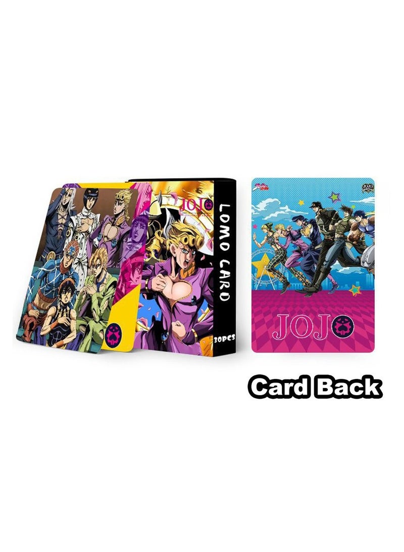 Color Fans 30 Pcs JoJo Bizarre Adventure Cute Anime Lomo Card - Image 3