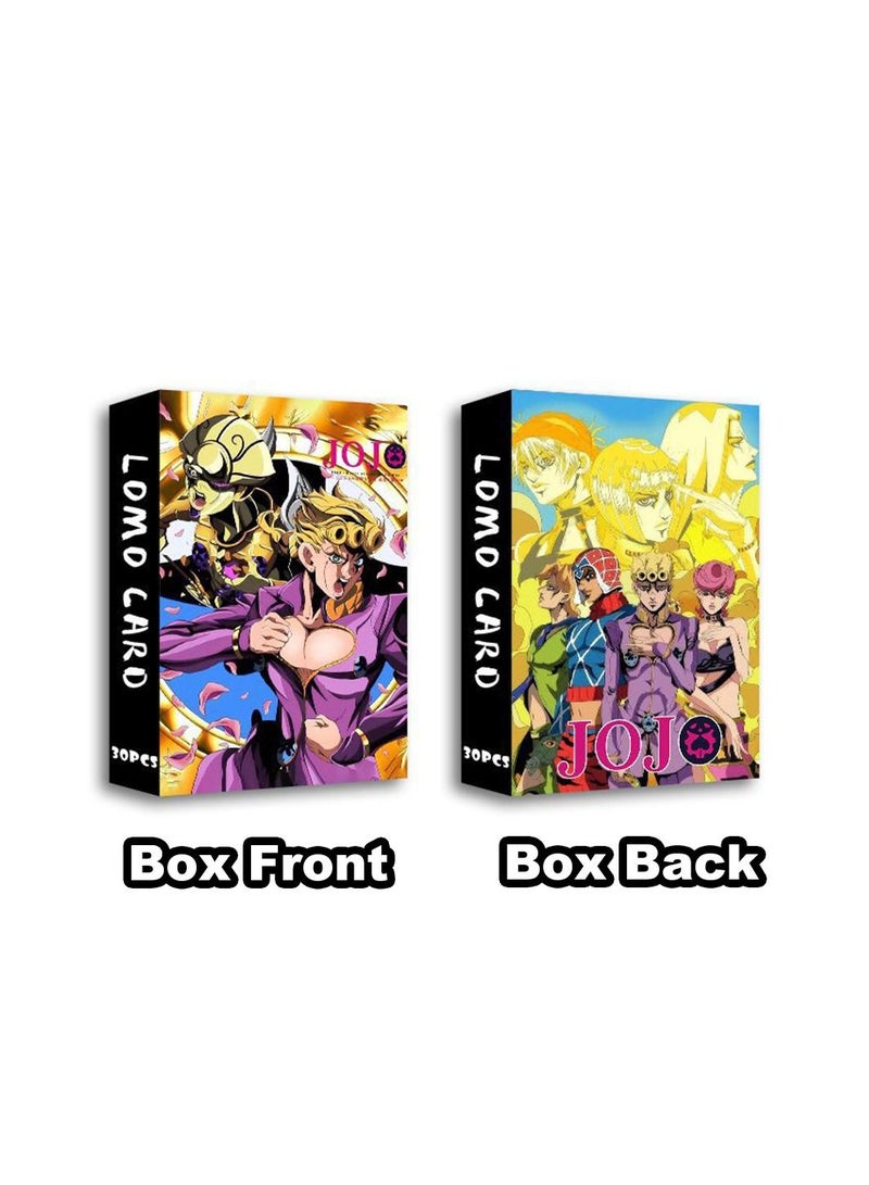 Color Fans 30 Pcs JoJo Bizarre Adventure Cute Anime Lomo Card - Image 2