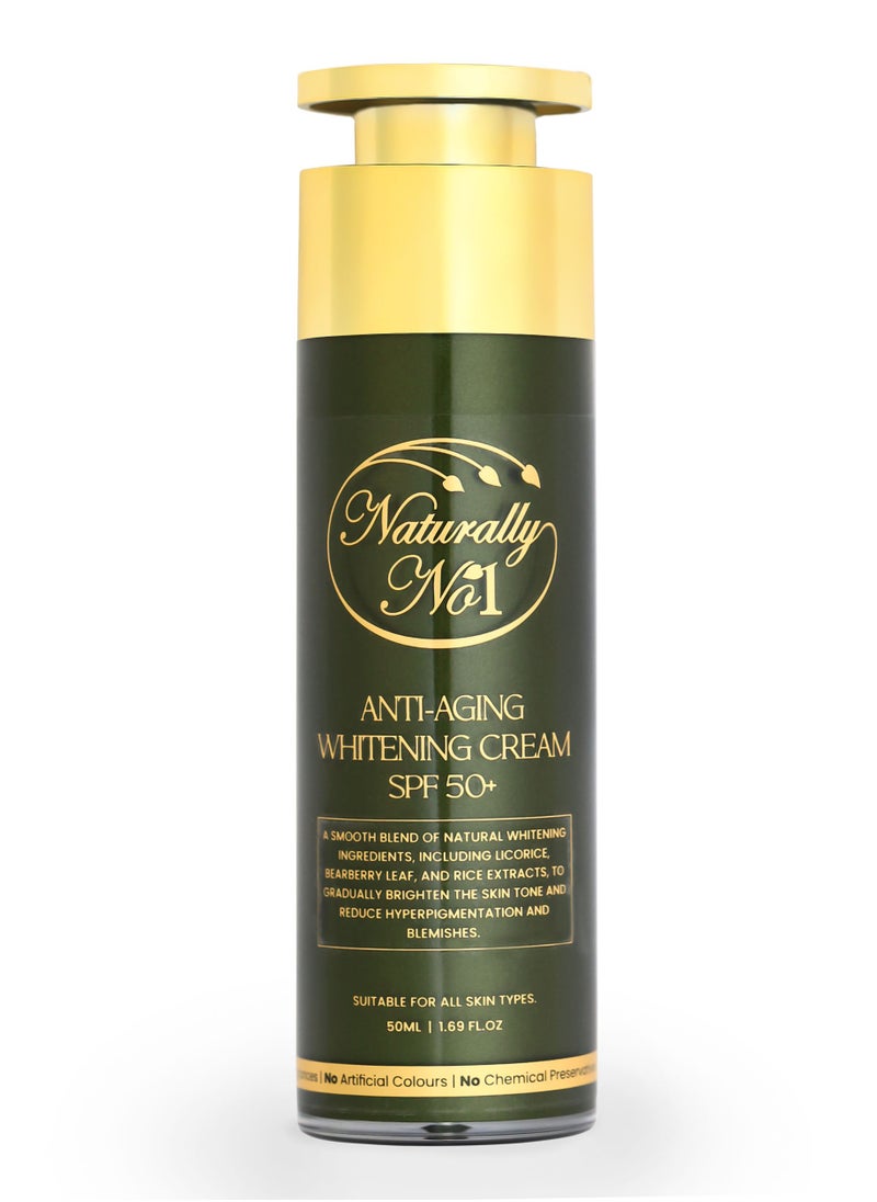 Naturally No1 Naturally No1  Anti-Aging Whitening Cream Suitable For All Skin Types 50ml/1.69 fl.OZ  - Image 1