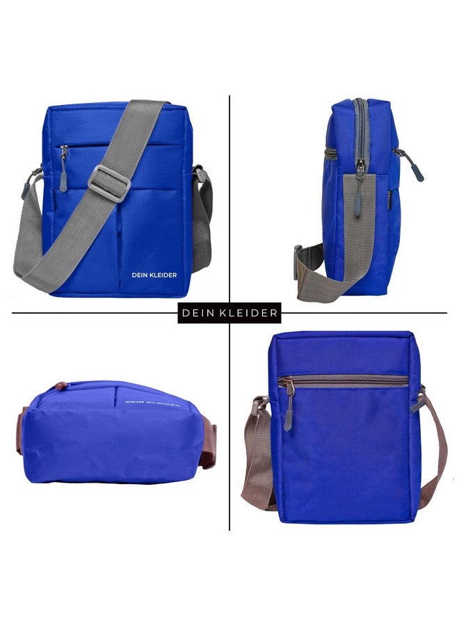 DEIN KLEIDER Unisex Nylon Sling Cross Body Travel Bag (Dark Blue) - Image 3