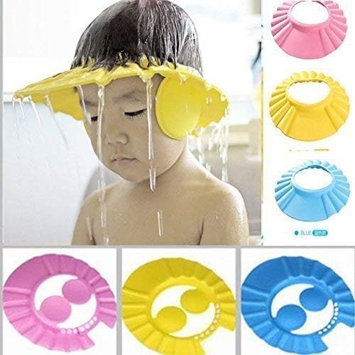 Kunya Soft Adjustable Visor Hat Safe Shampoo Shower Bathing Protection Bath Cap for Toddler, Baby, Kids, Children (Multi Color) - Image 2