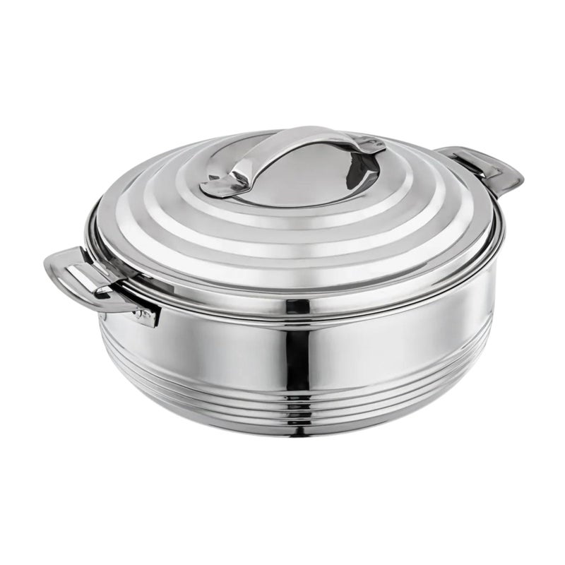 PLUMM Get Plumm Stainless Steel Casserole | Casserole With Lid | Double Walled & Insulated | Hot & Cold | Steel Casserole For Roti,Cooking,Rice & Gravy (2000 ml) | 5 Years Warranty - Image 4