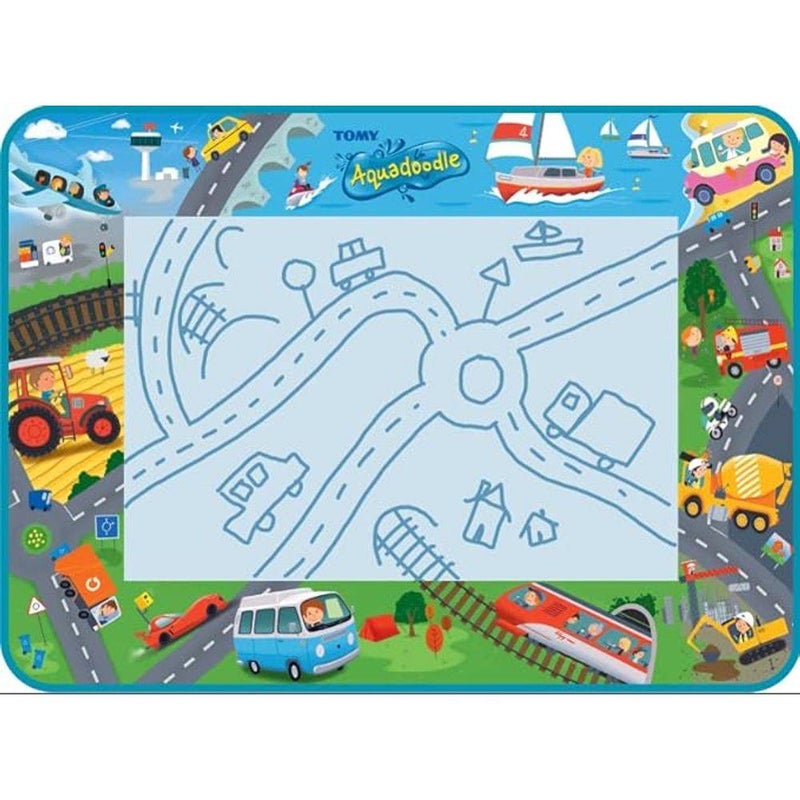 Tomy Aquadoodle Vehicle Adventure Drawing Mat (75 x 55 cm) - Image 2