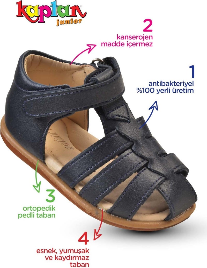 Kaptan Junior Boy Baby Shoes Ilkadım Ortopedik Imle 300  - Image 2