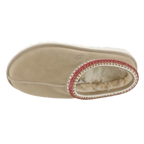 UGG Women's Tasman Slipper, Sand/Dark Cherry, 9 - Image 2