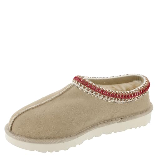 UGG Women's Tasman Slipper, Sand/Dark Cherry, 9 - Image 4