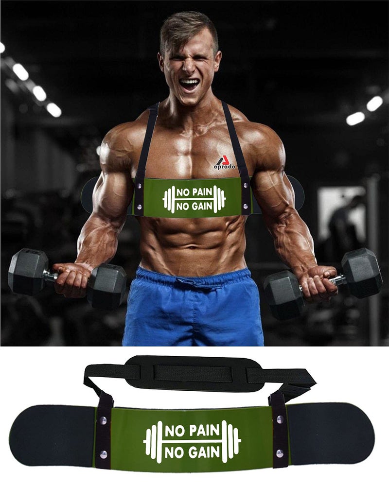 Aprodo New Professional Arm Blaster, Biceps Muscle Workout, Heavy Duty Thick Gauge, Padded, for Men & Women (NO Pain NO GAIN) - Image 4