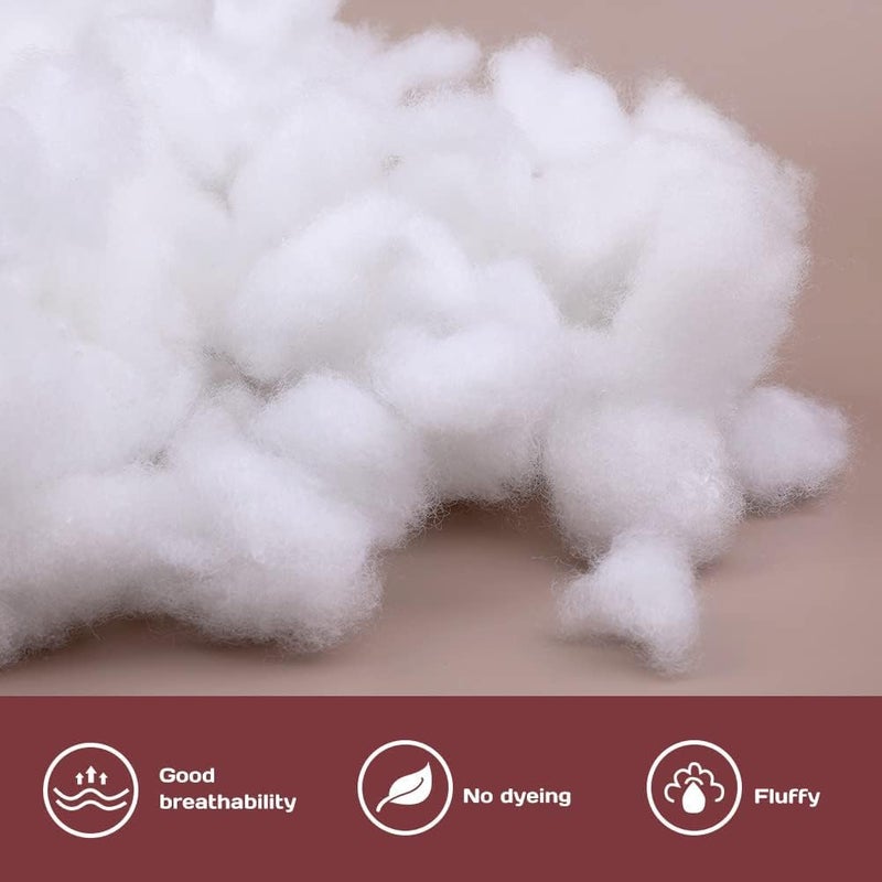 IMSMARTMART Premium Synthetic Cotton Filling - Racron Polyester Fiber | Cushions, Pillows, Toys | Non-Allergenic & Washable (2900 Grams Or 2.9 Kg) - Image 3