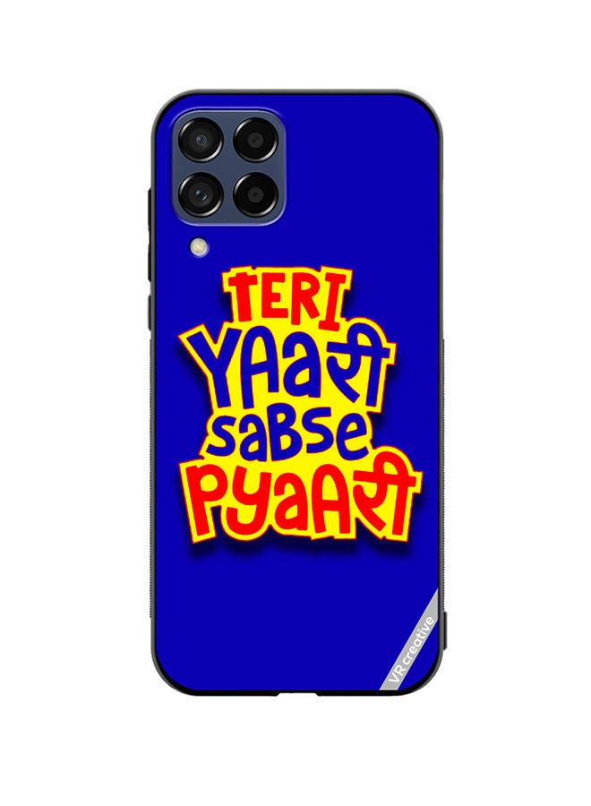 VR CREATIVE Protective Case Cover For Samsung Galaxy M33 Teri Yaari Sabse Pyaari Hindi Quots Design Multicolour - Image 1