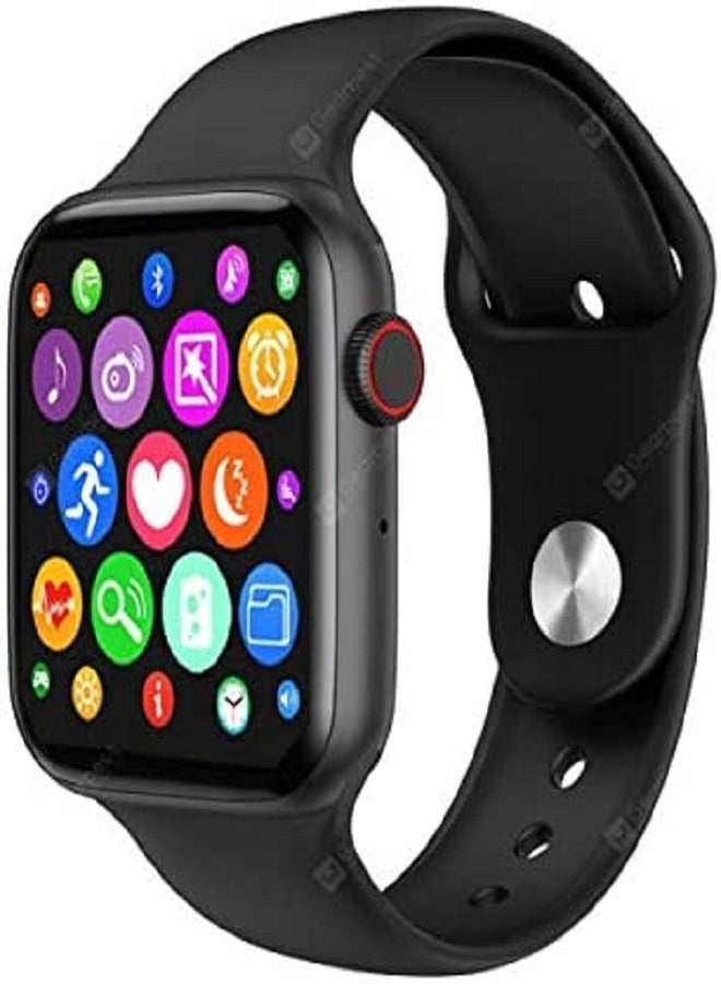Smartwatch W26+ - 1.75 inch Full Touch HD Screen - Fitness Watch - ECG Heart Rate Monitor Waterproof Bluetooth Call - Black Color - Image 1