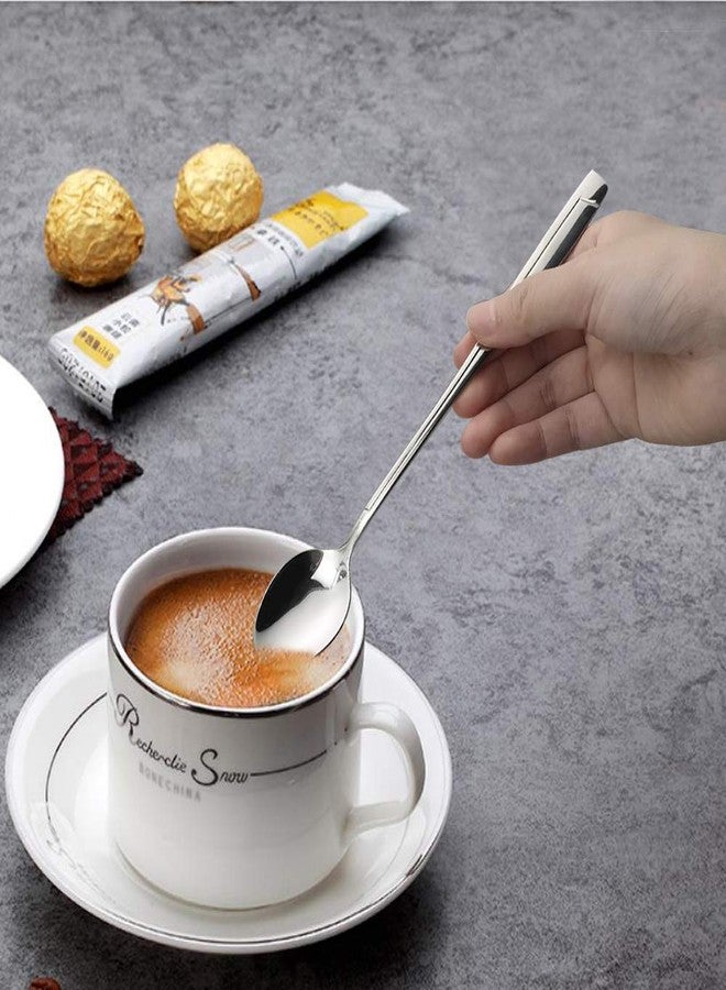 Cand Stainless Steel Ice Tea Spoons, Long Handle Ice Cream Spoon(Set of 16) - Image 3