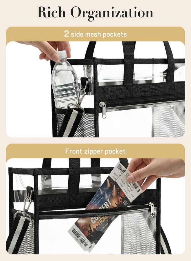 Missnine Clear Bag for Stadium Events, 12x6x12 Approved Clear Tote Bag for Women - Image 5