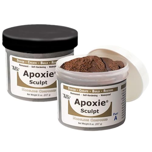 Aves Apoxie Sculpt - 2 Part Modeling Compound (A & B) - 1 Pound, Apoxie Sculpt for Sculpting, Modeling, Filling, Repairing, Simple to Use and Durable Self-Hardening Modeling Compound - Bronze - Image 1
