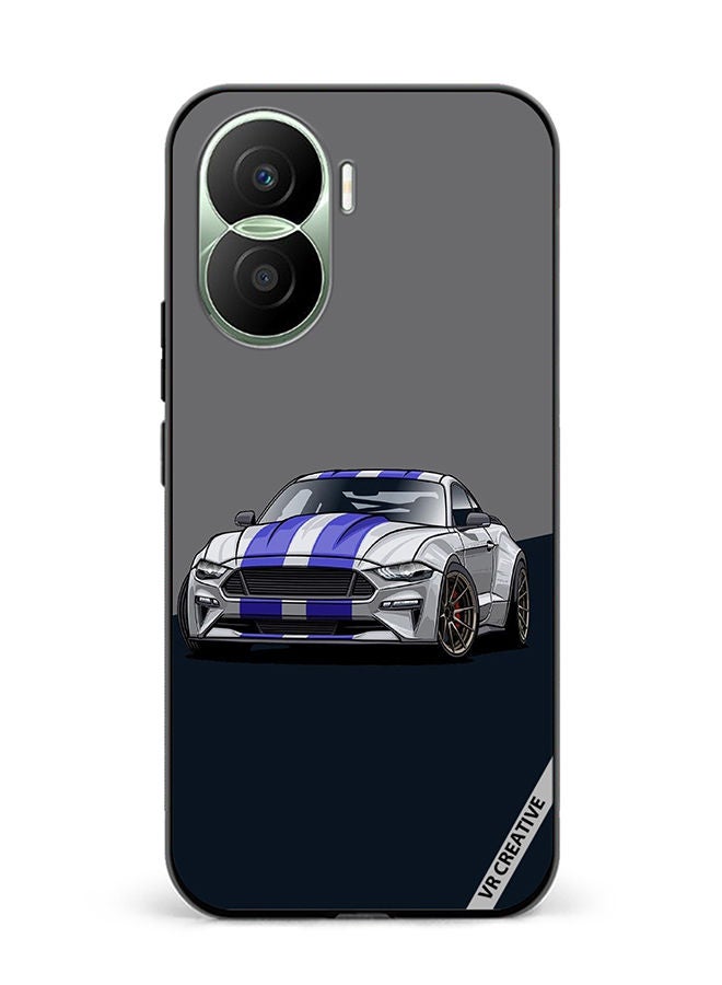VR CREATIVE Protective Case Cover For Honor Play7T Pro Corvette Design Multicolour - Image 1