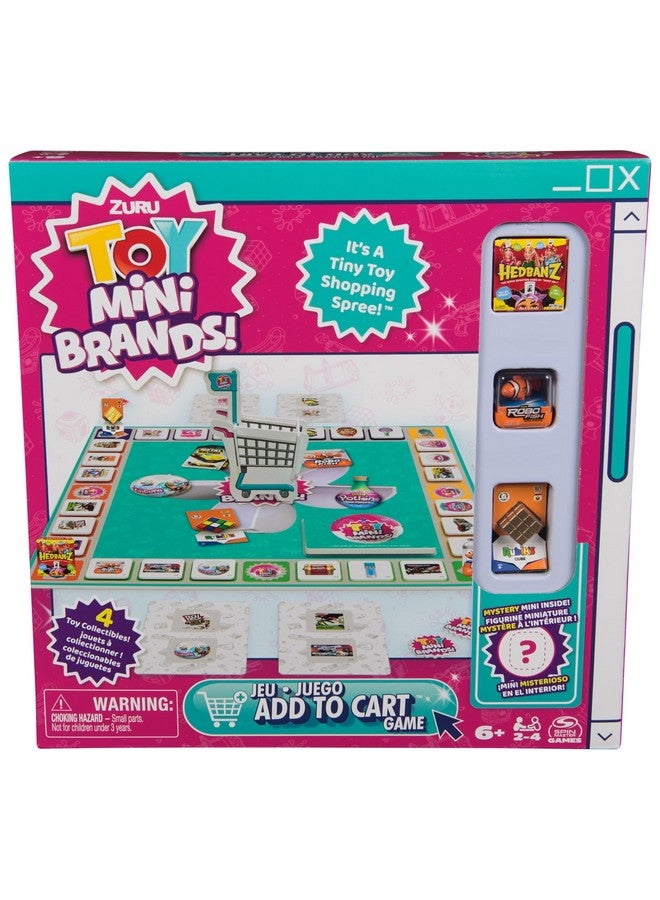 Spin Master Games ألعاب سبين ماستر، لعبة إضافة إلى عربة التسوق، نزهة تسوق صغيرة للأطفال، 4 علامات تجارية مصغرة قابلة للجمع، 2-4 لاعبين، للأعمار من 6 سنوات وما فوق - Image 1