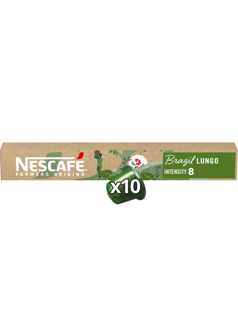 Nescafe Farmers Origins Brazil Coffee Capsules 44grams Single - Image 1
