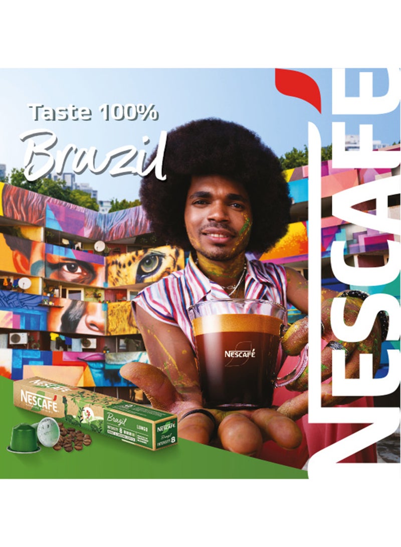 Nescafe Farmers Origins Brazil Coffee Capsules 44grams Single - Image 2
