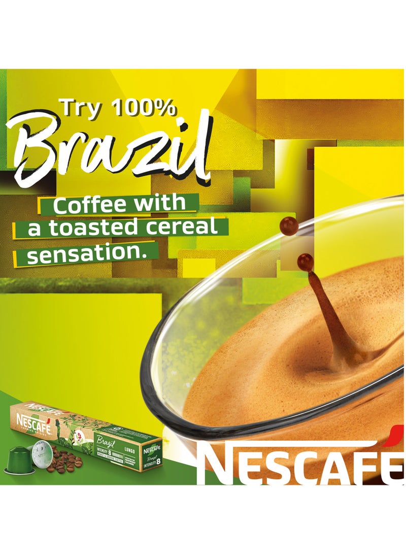 Nescafe Farmers Origins Brazil Coffee Capsules 44grams Single - Image 3