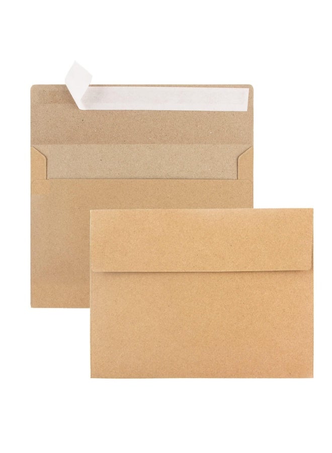 Bukela Envelopes for Invitation, 50 Pack A7 Envelopes, 5x7 Inches Kraft envelopes, Personalized Gift Cards Envelope for Invitations, Baby Shower, Birthday Party, Wedding, Brown Kraft Envelope - Image 2