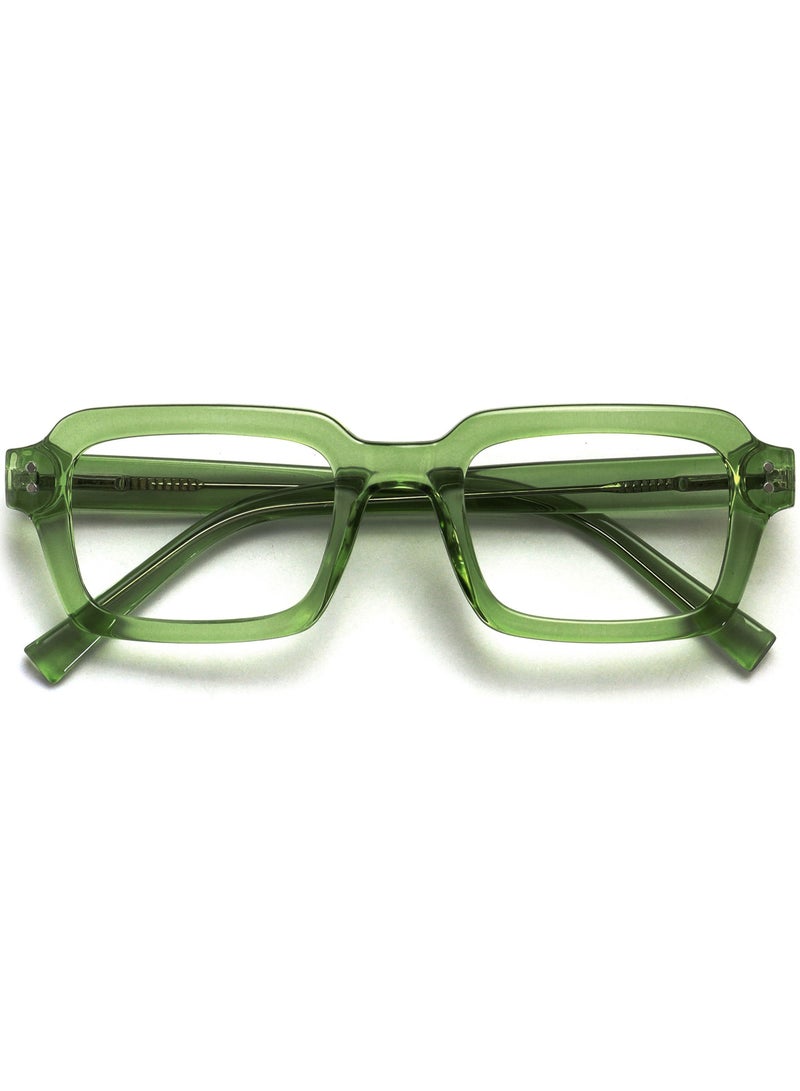 OPULIZE EDG Blue Light Blocking Reading Glasses for Women Men,Anti-reflective Anti-Glare Computer & Gaming Glasses,Vintage Rectangular Frame,UV & Eyestrain Protection,Green +1.50 (Pack of 1) - Image 1