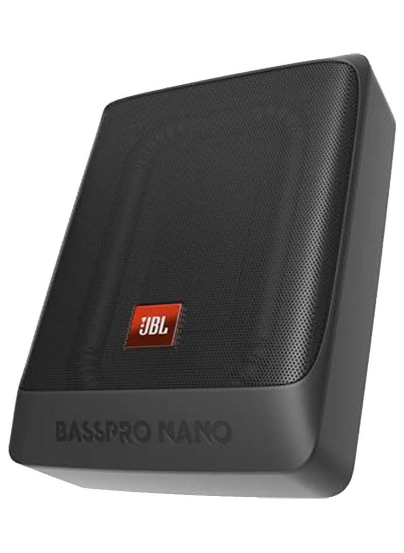 جي بي إل JBL BassPro Nano - مضخم صوت سيارة يعمل بالطاقة أسفل المقعد، مقاس 6×8 بوصات | الطاقة الاسمية: 100 واط؛ الطاقة القصوى: 200 واط - Image 1
