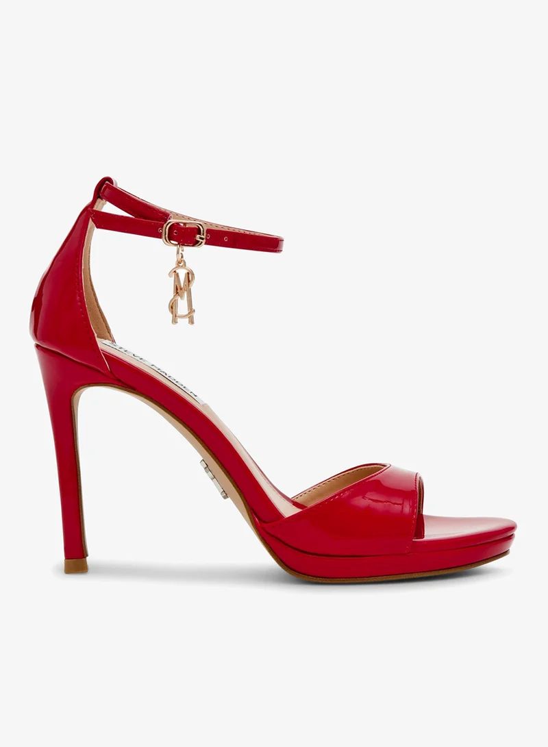Steve madden evers red patent women's sandals
