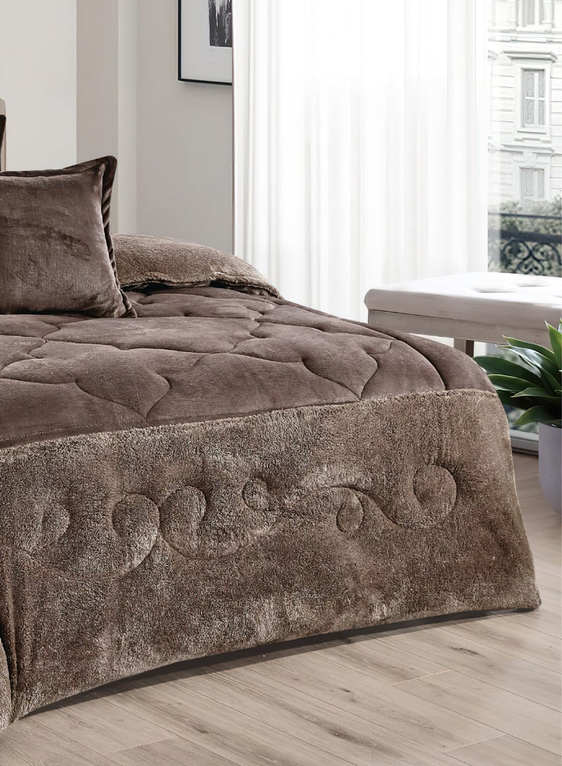 Sleep night Winter 4Pcs Comforter Set Single Size 160x210cm Floral Bedding Sets Multicolor - Image 2