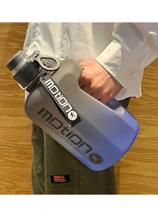 MOTION - 2 Liter Sports Water Bottle With Straw Large Capacity Fitness With Scale Gradient Kettle Outdoor Plastic Portable Water Bottle - Image 1